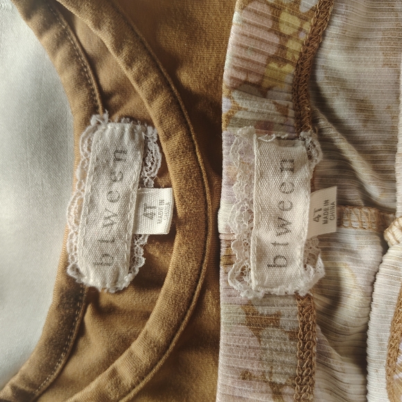 btween Brown Top and Patterned Pants Set - Picture 2 of 2